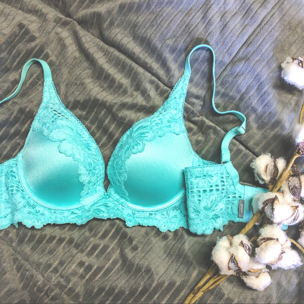 AERIE 💜 Day to play plunge push-up bra 34B